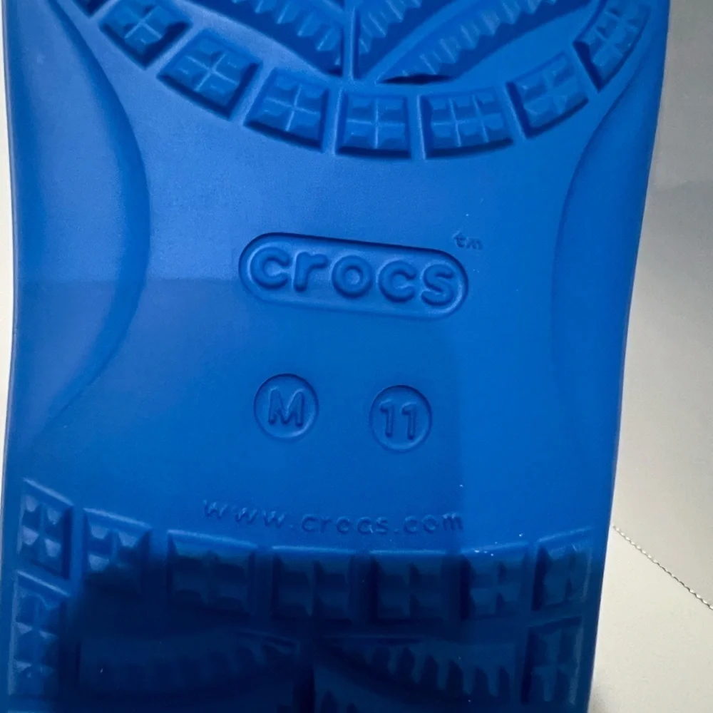 CROCS Vibrant Blue Slide Sandals